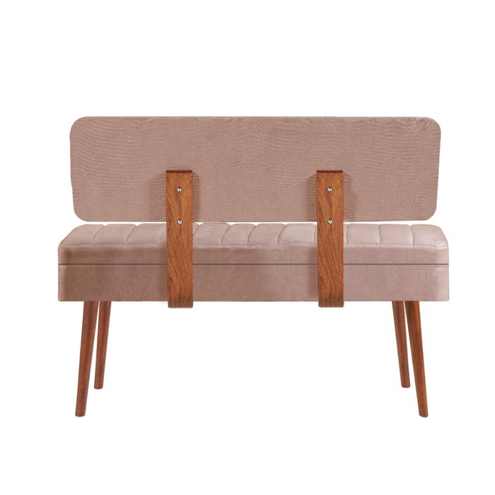 Hanah Home Bank 0900 - 1 Nogal, Piedra Mueble de Salón 110x82.5x40cm Tablero Melamina